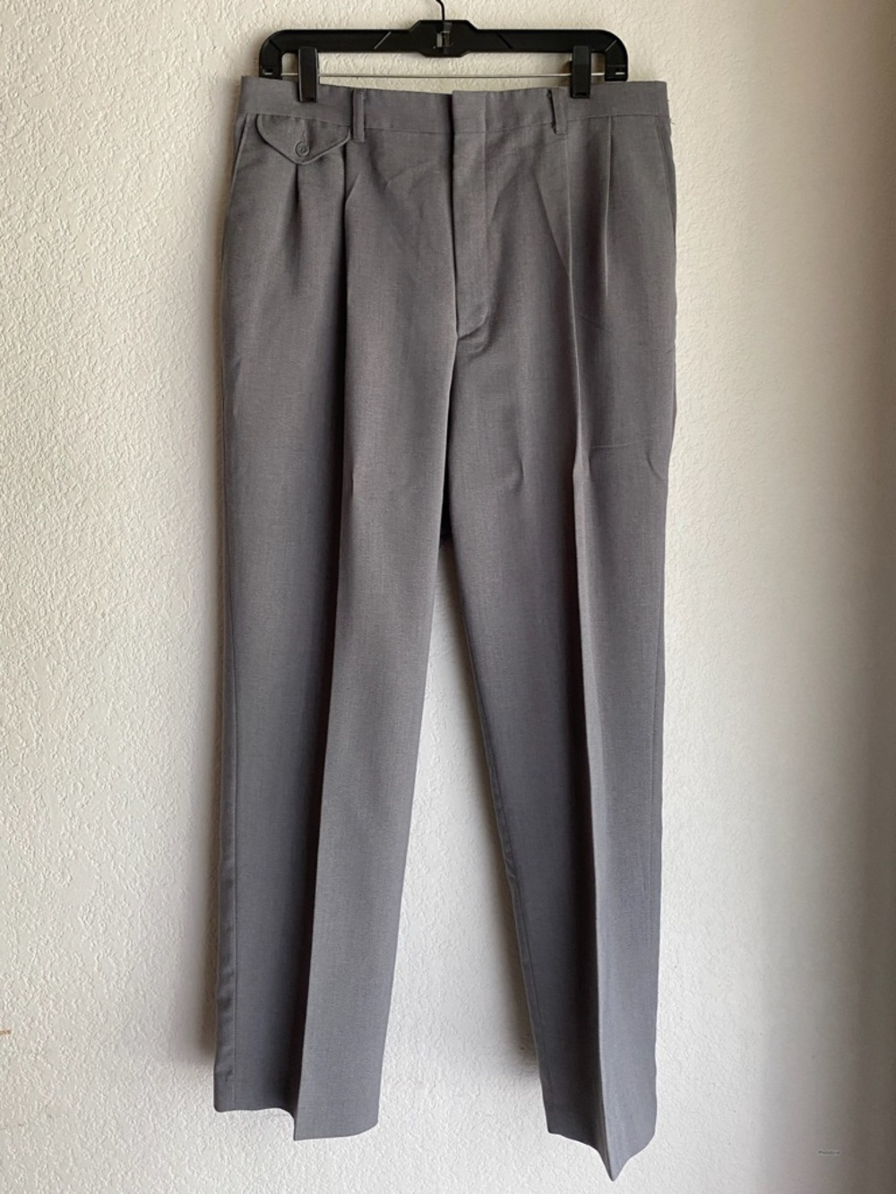Classic Gray Pleated Dress Pants
